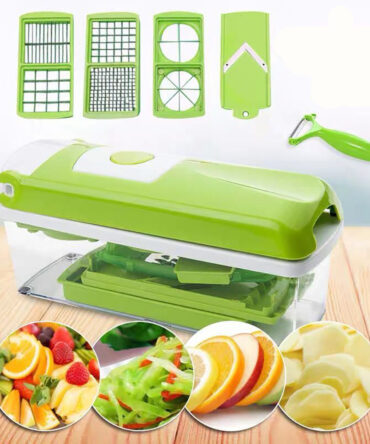 12pcs Multifunctional Vegetable Chopper Handle Food Grate Food Chopper Vegetable Slicer Dicer Cut Kitchen Gadgets