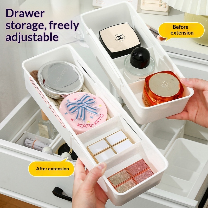 Built-in Retractable Drawer Divider Storage Box - Image 2