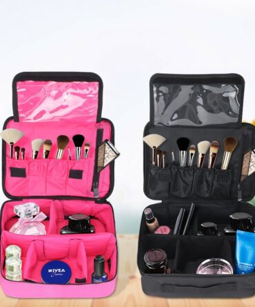 Travel Makeup Bag Cosmetic Toiletry Case Hanging Pouch Wash Organizer Storage Toiletry Cosmetic Storage Handle Washbag