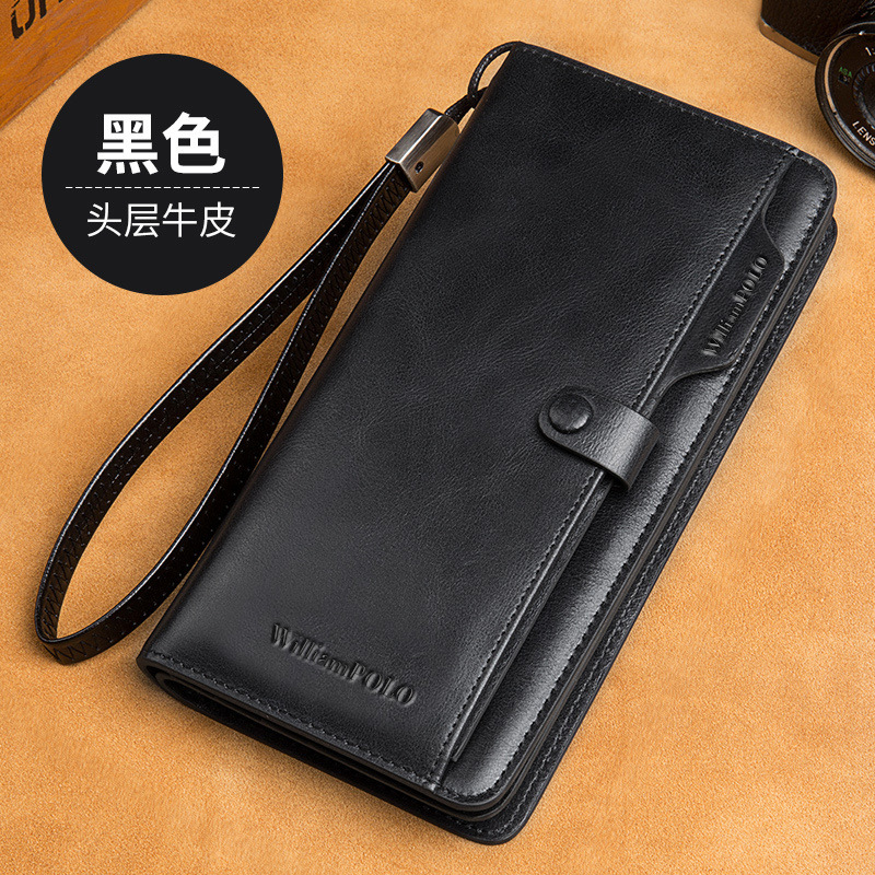 Men's Long Wallet Genuine Leather Wallet - Image 2