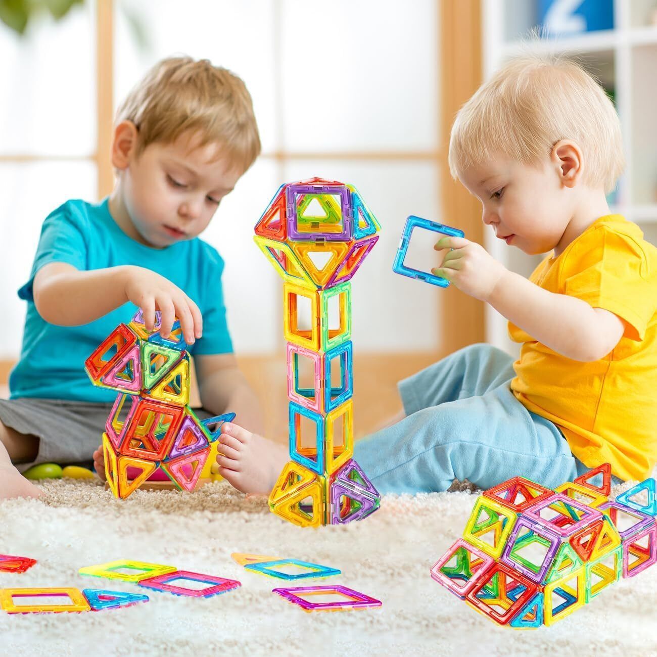 110pcs Magnetic Building Blocks, Magnetic Building Blocks, Children's Toys UK - Image 5